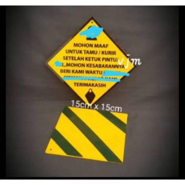 

Acrylic Papan Mohon Maaf (CUSTOM)