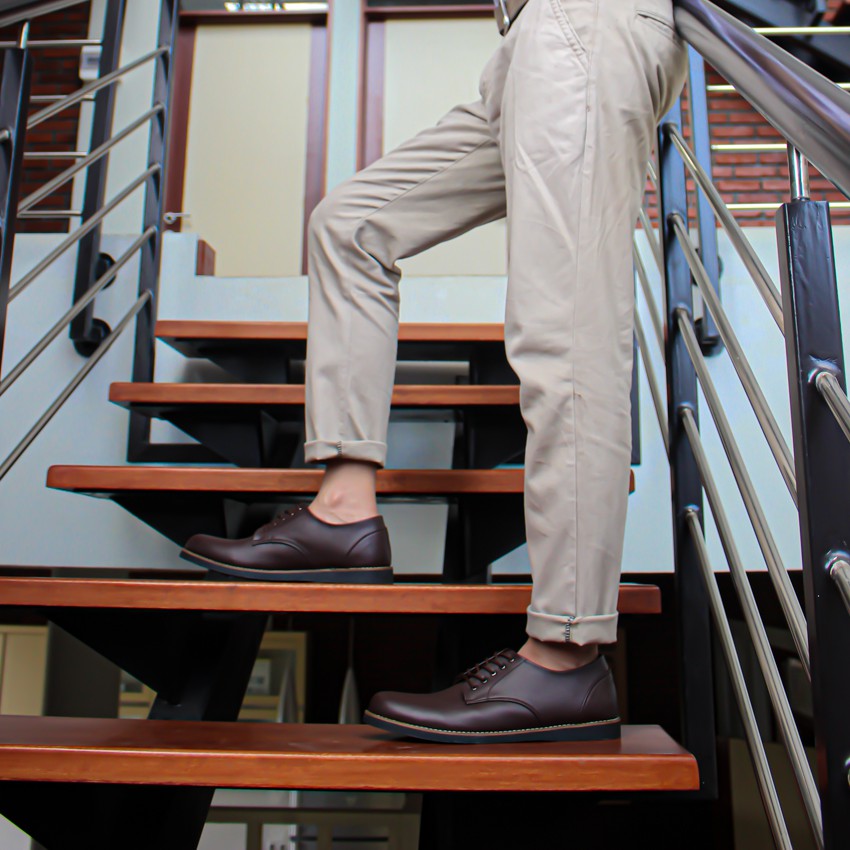 Shawn Brown | Sepatu Pantofel Kantor Pria Cowok Men Laces Oxford Footwear Original | FORIND Lvnatica