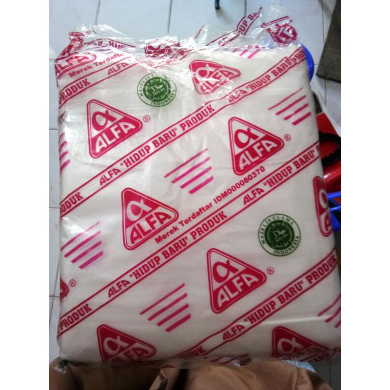 

TAS PLASTIK UKURAN 15,24,28/TAS PLASTIK BENING/KRESEK ALFA