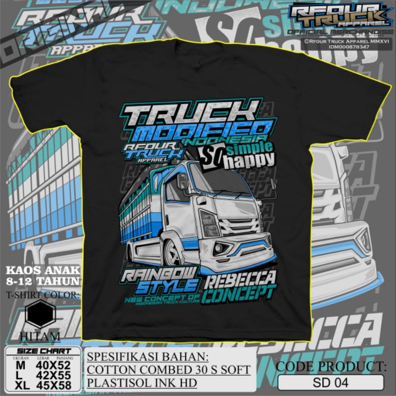 Kaos Truck Mania // Kaos Truck Canter //  Kaos Truk Anti Gosip // Kaos Truck Kebal Gosip