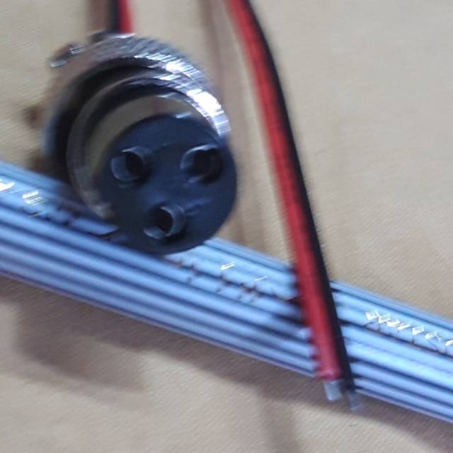 Konektor kepala charger hoverboard molis skutik skuter otopet jack 3 pin bulat besar 321