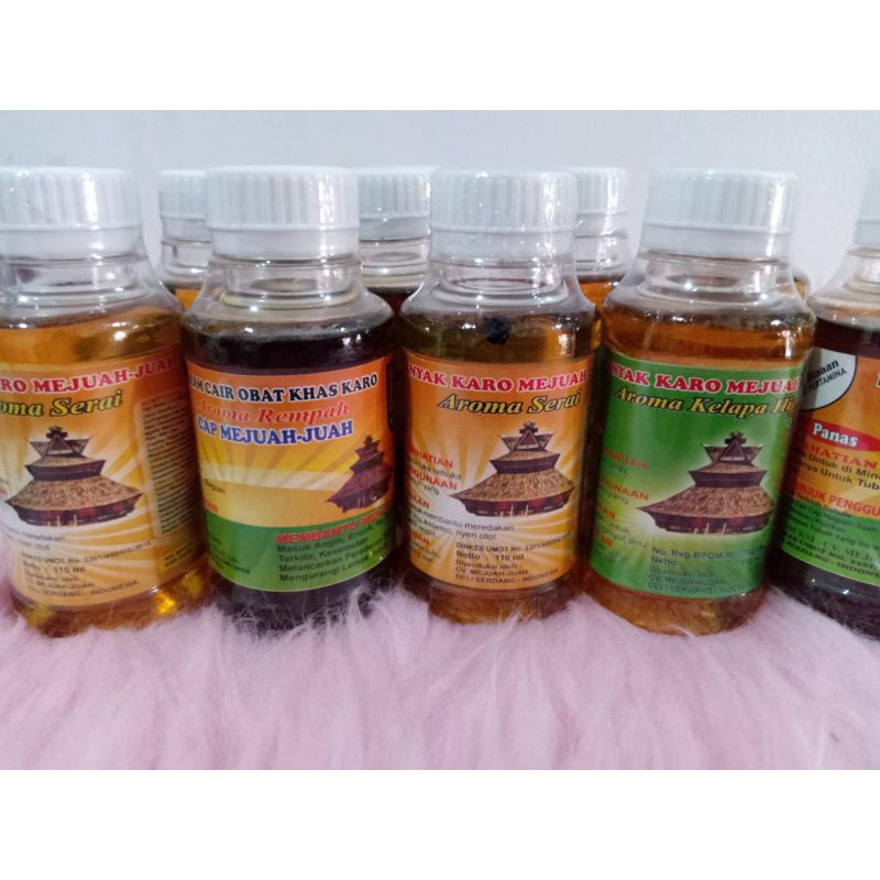 MINYAK KARO MEJUAH JUAH MINYAK URUT MINYAK KELAPA HIJAU SREI REMPAH