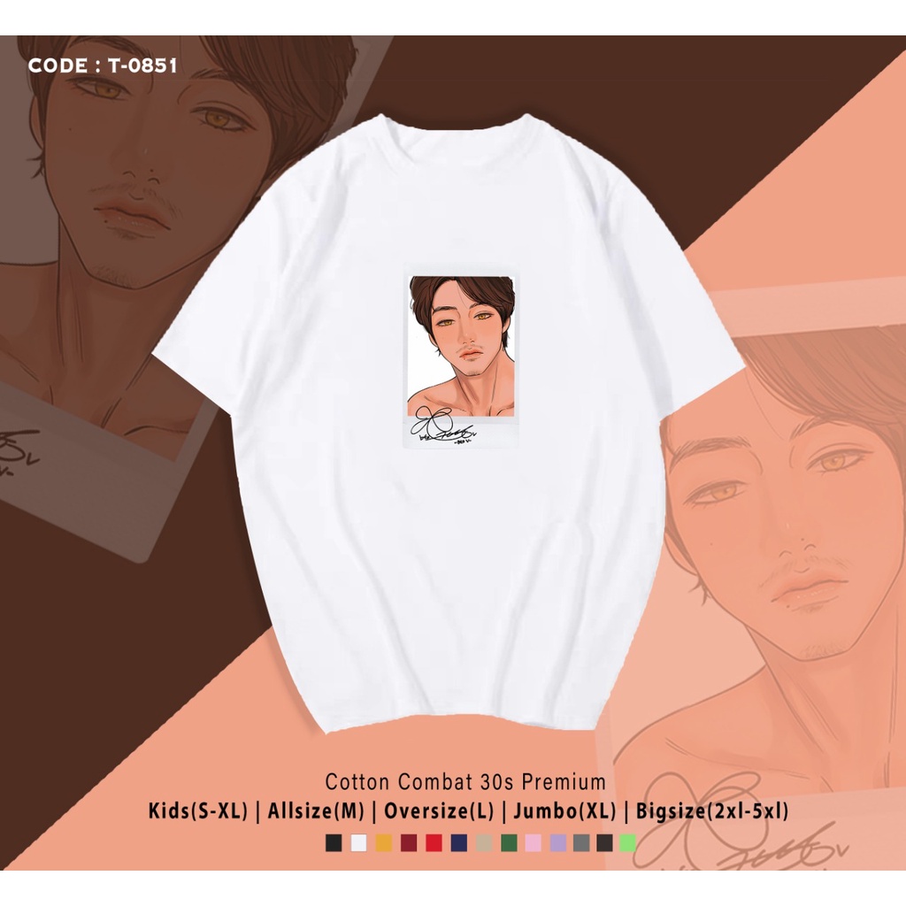 OUTFIT SIMPLE / KOREAN STYLE / GAMBAR V / KAOS OVERSIZE / REAL PICTURE / BEST SELLER / UNISEX