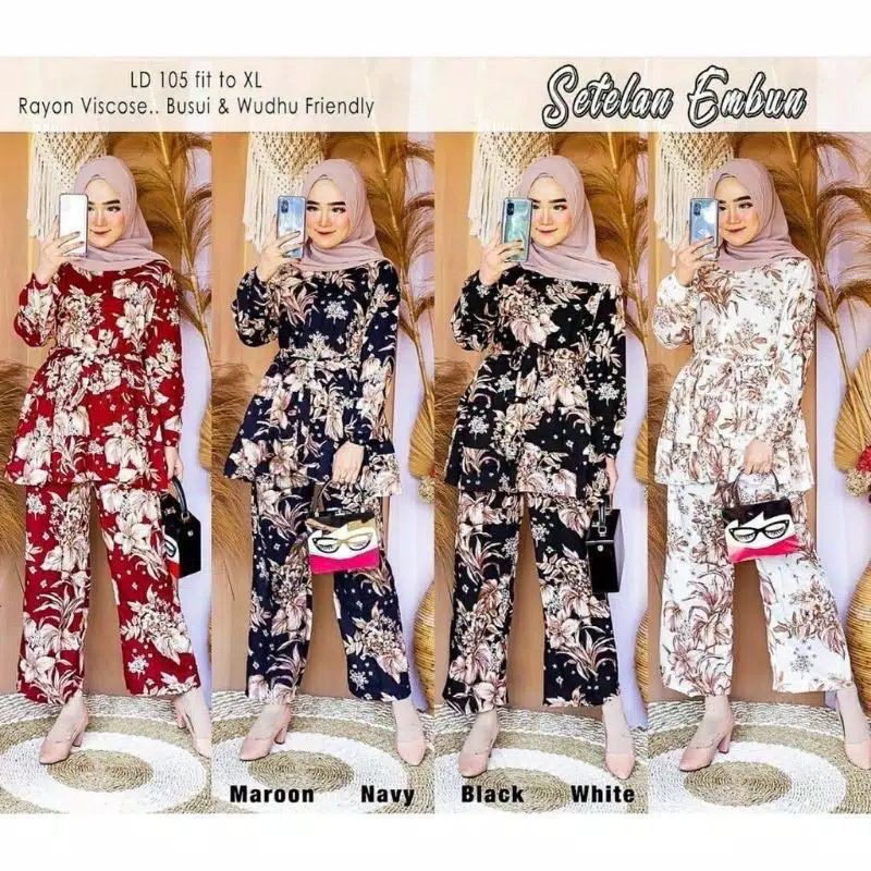 Franda One Set Setelan Embun Rayon