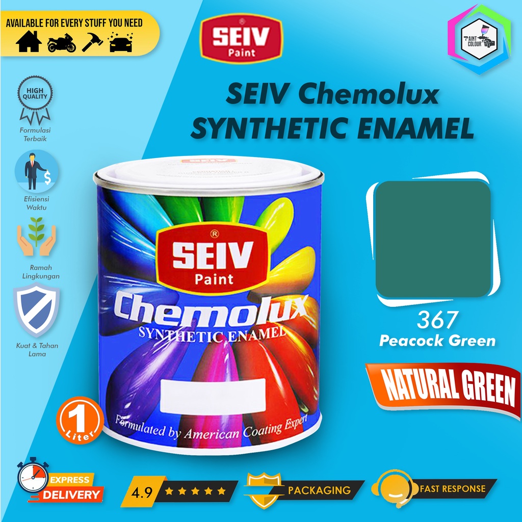 CAT BESI KAYU SEIV CHEMOLUX SUPER 367 Peacock Green