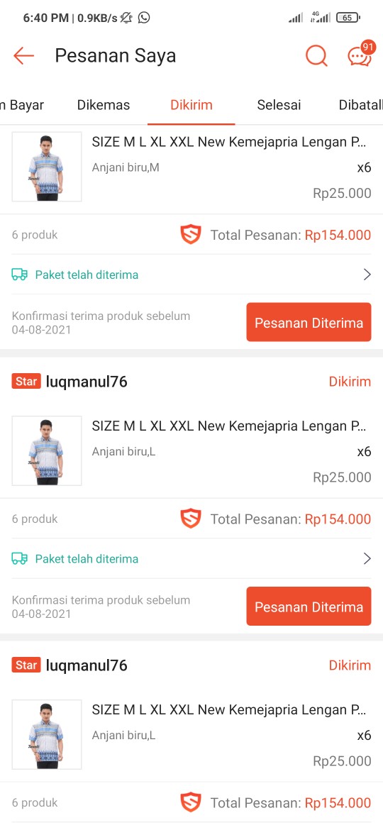 Size M L Xl Xxl New Kemejapria Lengan Pendek 848vo Pilot Pangkat 4029ys Batik Pria Turambi