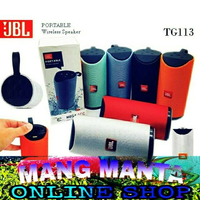 SPEAKER BLUETOOTH JBL TG 113  Portable Subwoofer Outdoor Music Box With USB TF FM Radio AUX Line