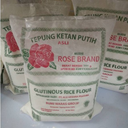 

Tepung ketan putih rose brand 500gr
