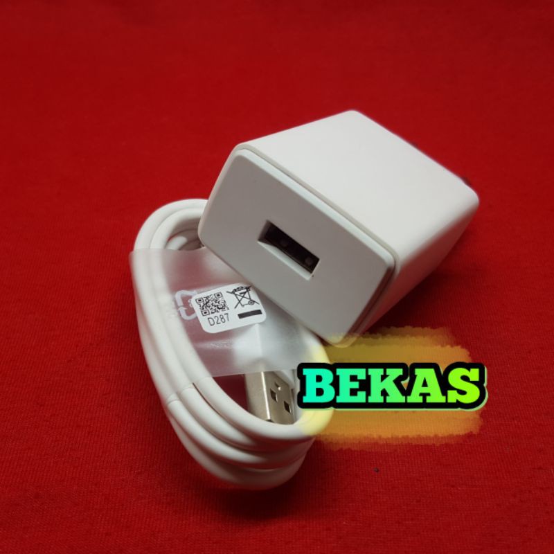 Charger Oppo Bekas 1A 5W Bawaan Hp USB Micro A35 A37 A37F A71 Oppo A3S A57 A38 A39 A59 Original Copo