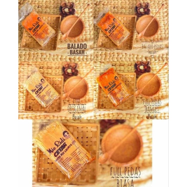 

Mie Lidi Cetar Bumbu Basah