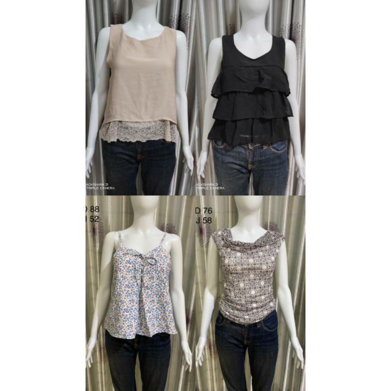 [3] THRIFT SHOP BRANDED TANKTOP KAOS MURAH
