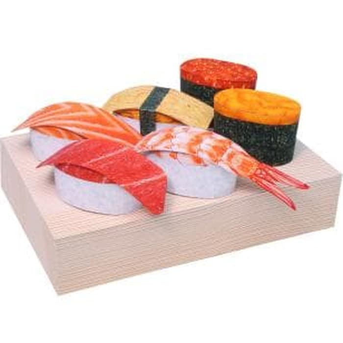 DIY Papercraft Replika Makanan Sushi Paket