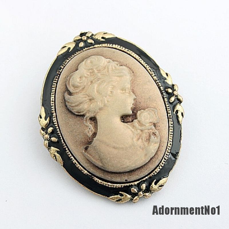 (Adornmentno1) Bros Cameo Antik Vintage Elegan Untuk Wanita