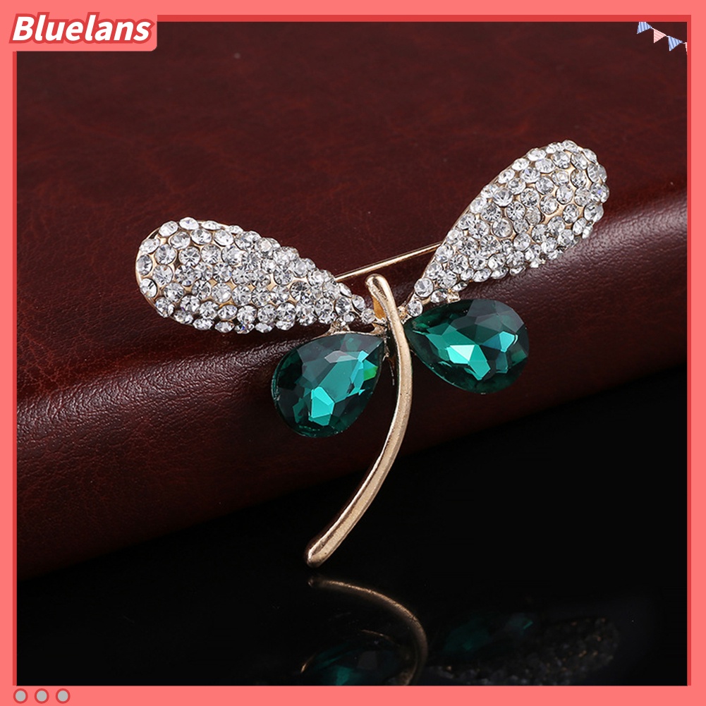 Bluelans Lovely Women Dragonfly Rhinestone Brooch Pin Breastpin Jewelry Scarf Accessory