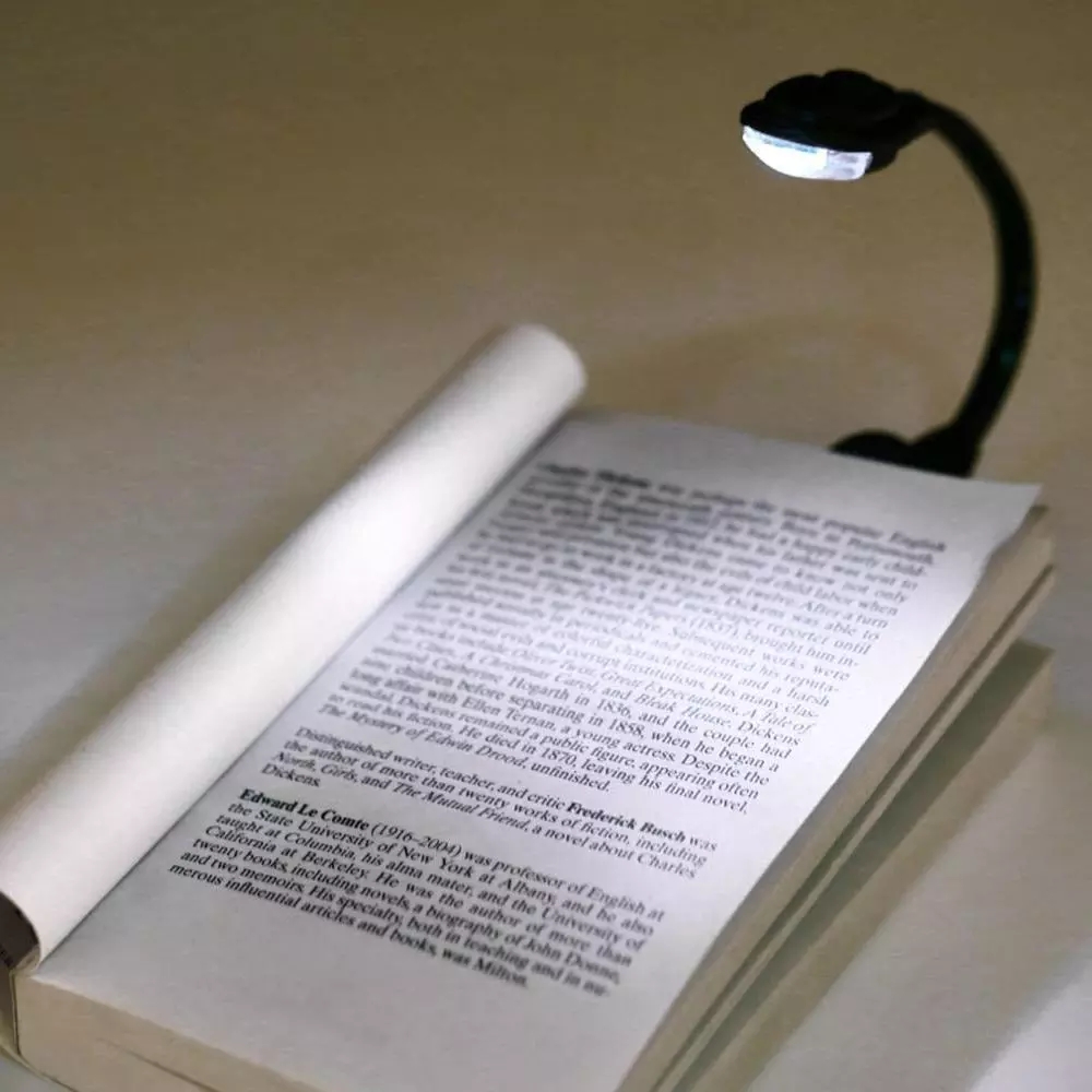 Portable LED Bright Travel Bedroom Book Reader Lights/Mini Flexible Laptop Reading Table Lamp With Clip/Christmas Gifts