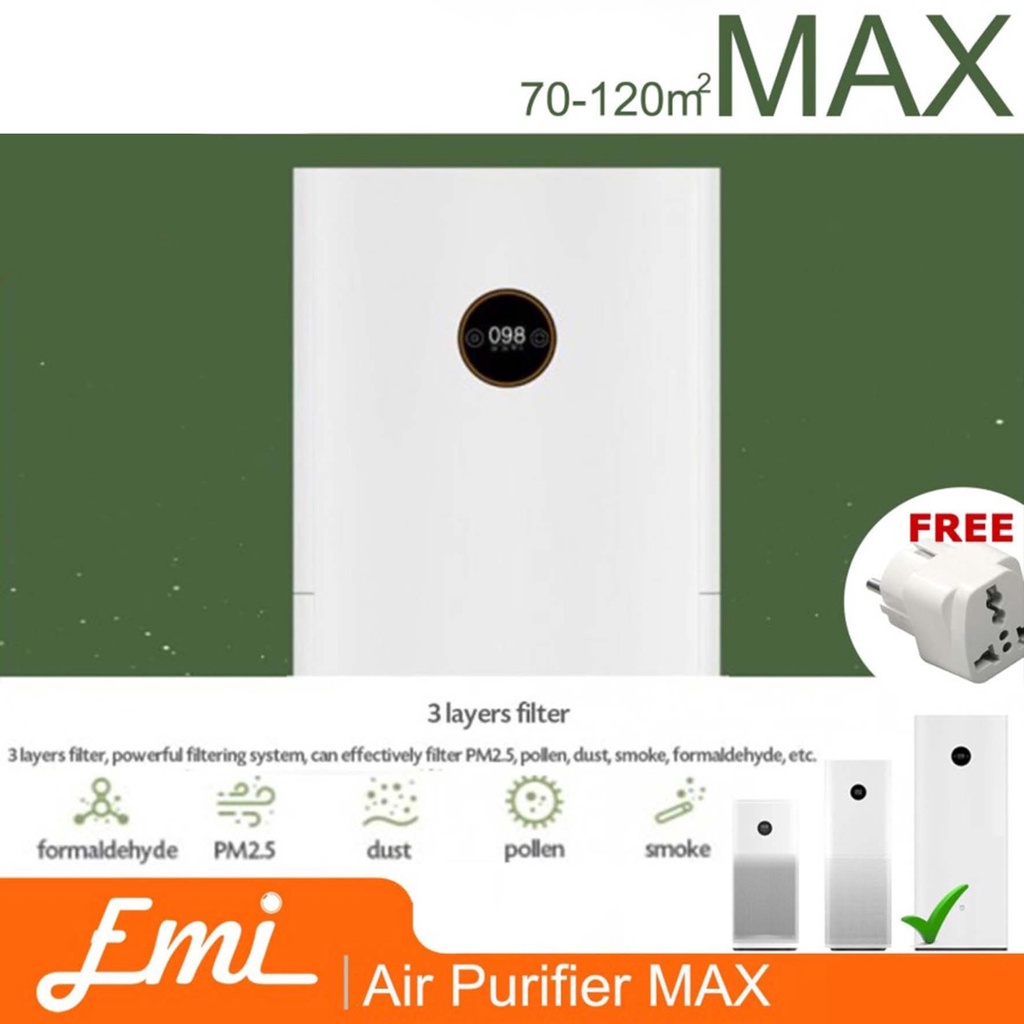 Mijia Air Purifier Max Edition Oled Display Sterilization Air