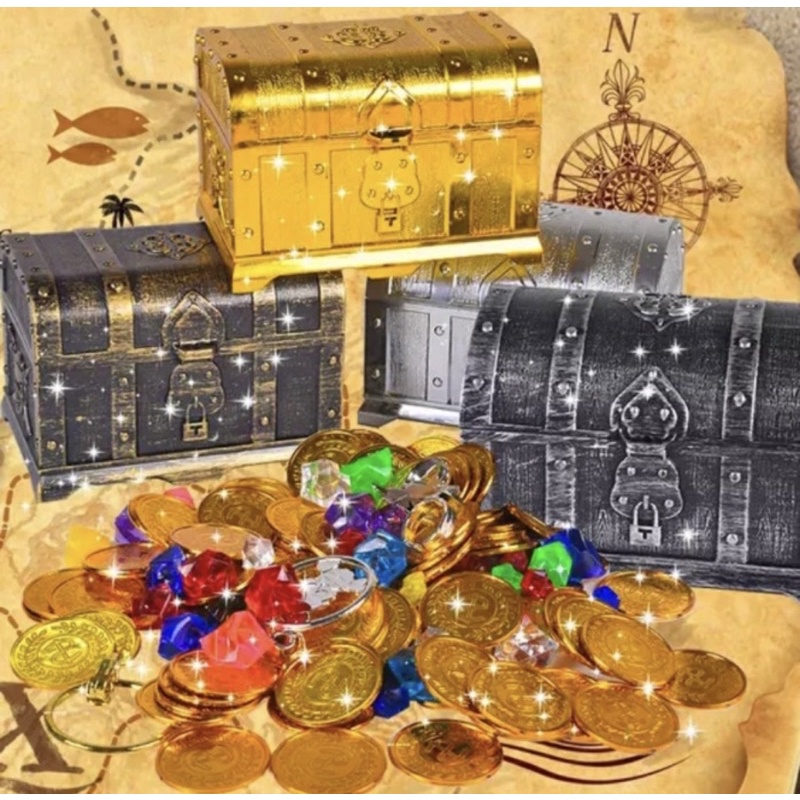 mainan harta karun bajak laut / pirate treasure chest toys