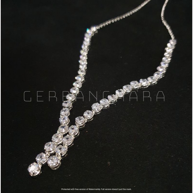 Kalung Pengantin Diamond Zircon Full Cengkrem V2