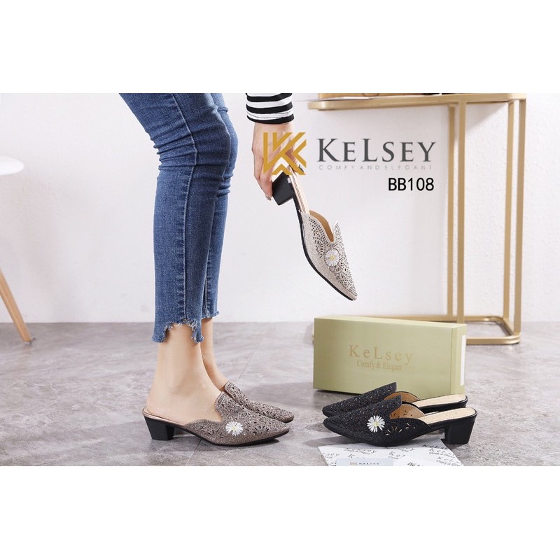 Sendal  Heels Wanita  Kelsey / Sendal Hak Tahu 5cm Wanita BB108