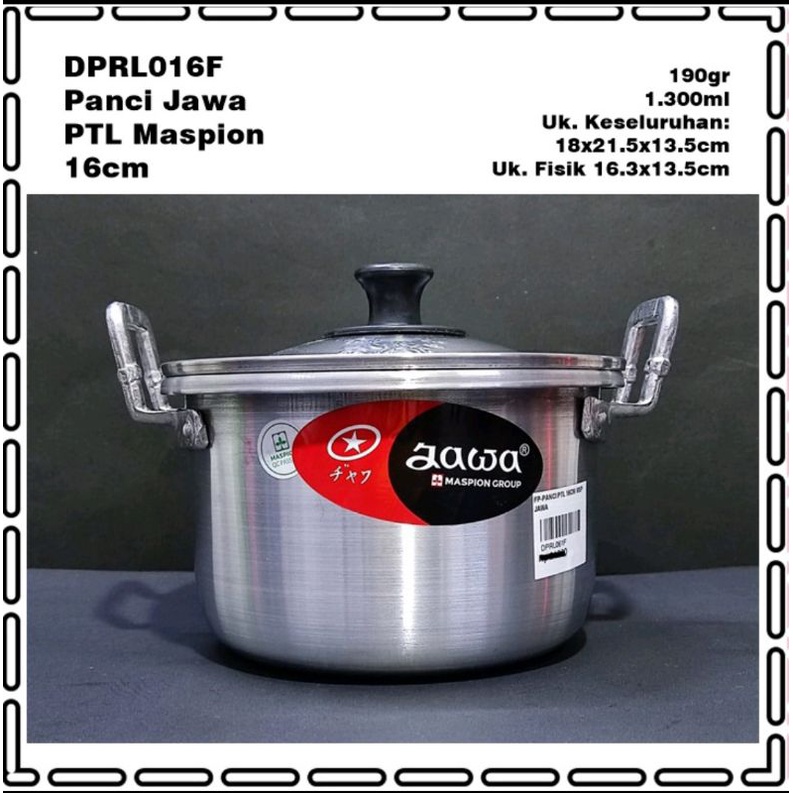 Panci Jawa 16 cm Alumunium