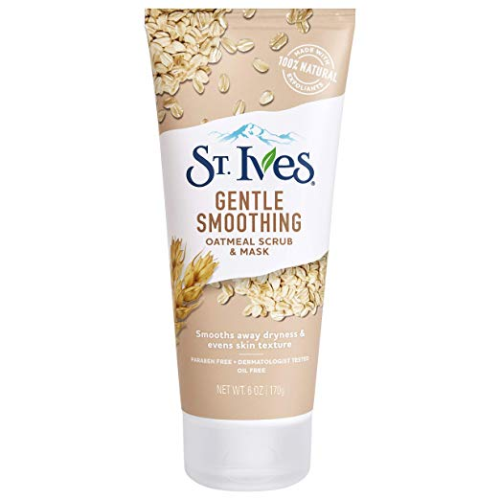 St. Ives Face Scrub Gentle Smoothing Oatmeal Scrub &amp; Mask 170gr - Masker Wajah untuk Glowing Alami