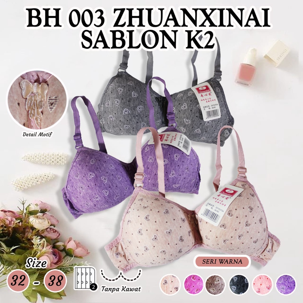 VS - Bra Fashion Wanita Bra Wanita Murah BH Busa Tipis Push Up Bra Zhuanxinai Real Pic