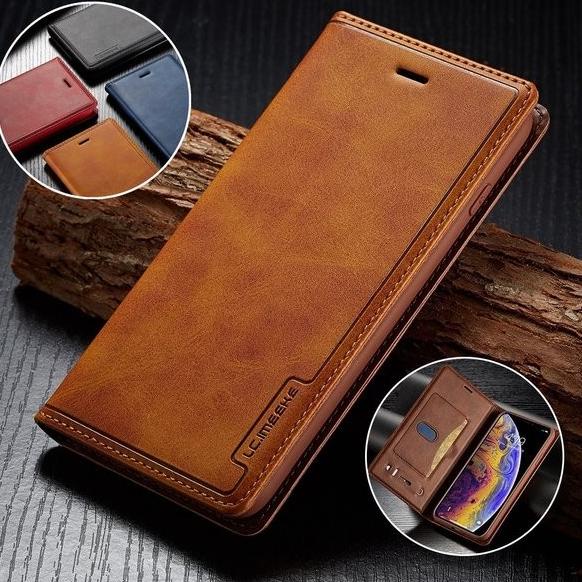 Aksesoris Handphone Mk 23616 Iphone Xr Lc.Imeeke Premium Flip Cover