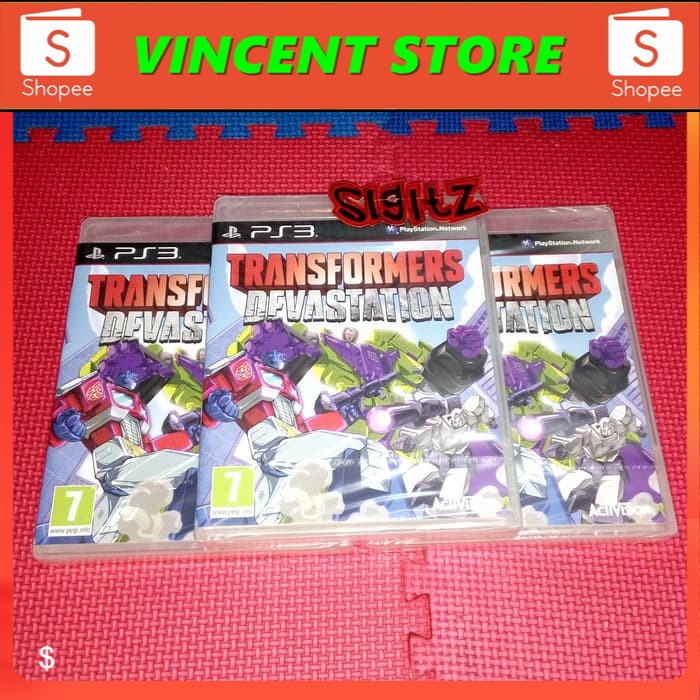 Original    bd PS3 kaset game TRANSFORMERS DEVASTATION BARU SEGEL