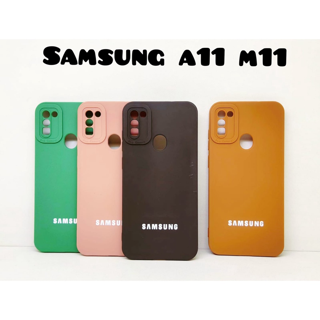 Luxury Soft Matte Case 9D Samsung A03 A10S A22 A11 A12 A02S A03S A51 A31 A32 M11 M12  Solid Color Angel Eye Lens