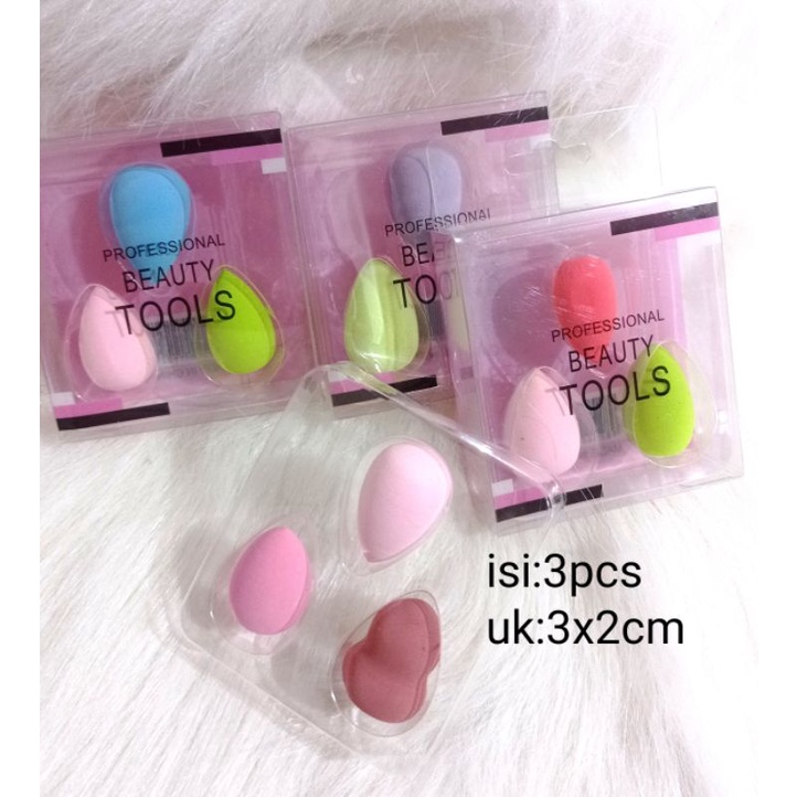 3pcs SPONGE BEAUTY MINI DROP|Spon Blender Mini