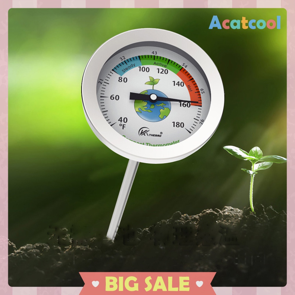 50cm Compost Soil Thermometer Measuring Probe Temperature Tester Meter