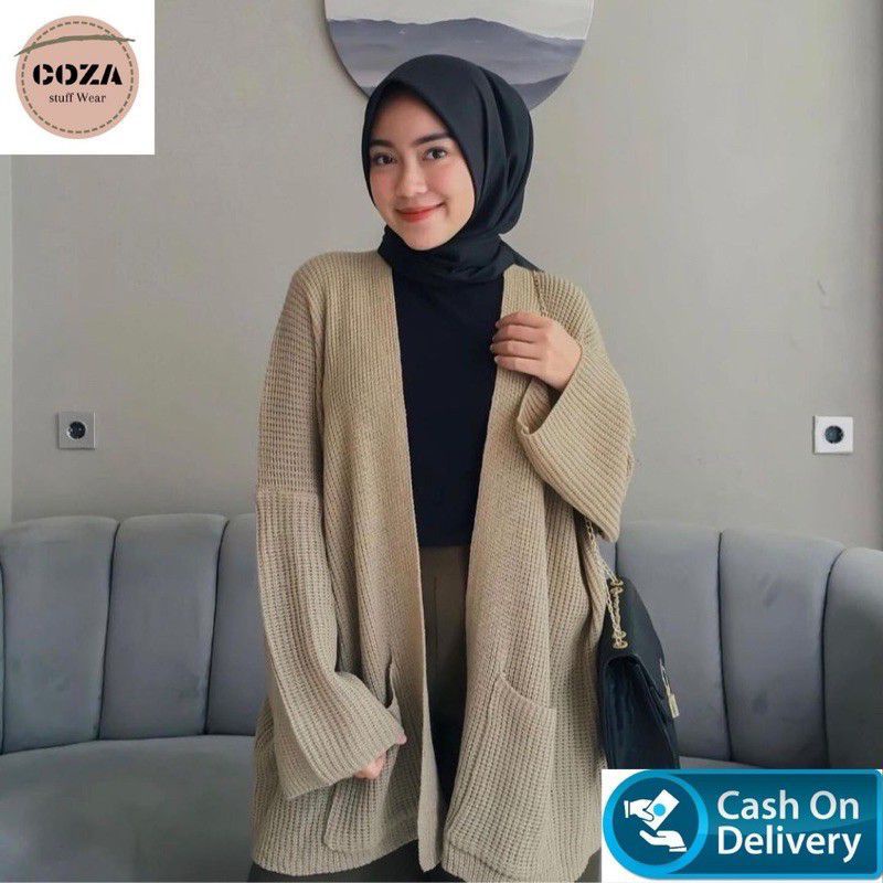 OVERSIZE LAVELLA PREMIUM CARDIGAN RAJUT TEBAL