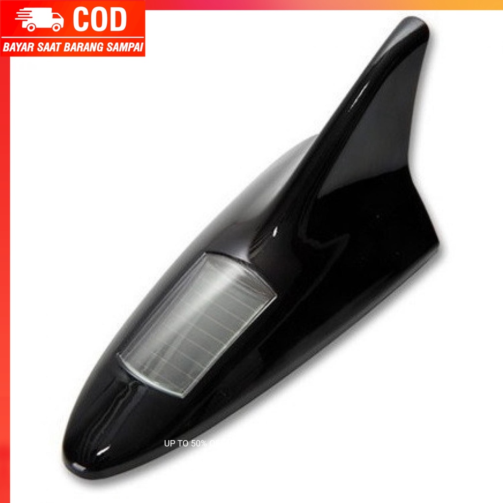 (100% BARANG ORI) VigoAcme Shark Fin Lampu Solar Mobil Bentuk Sirip Hiu 8 LED - FZWJSD