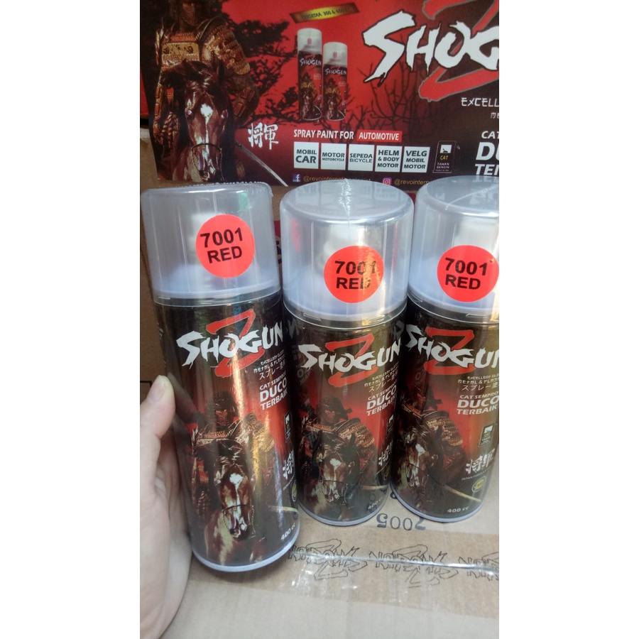 pilox pilox cat semprot duco shogunz pilok shogun stabilo red 7001 400cc stabilo merah
