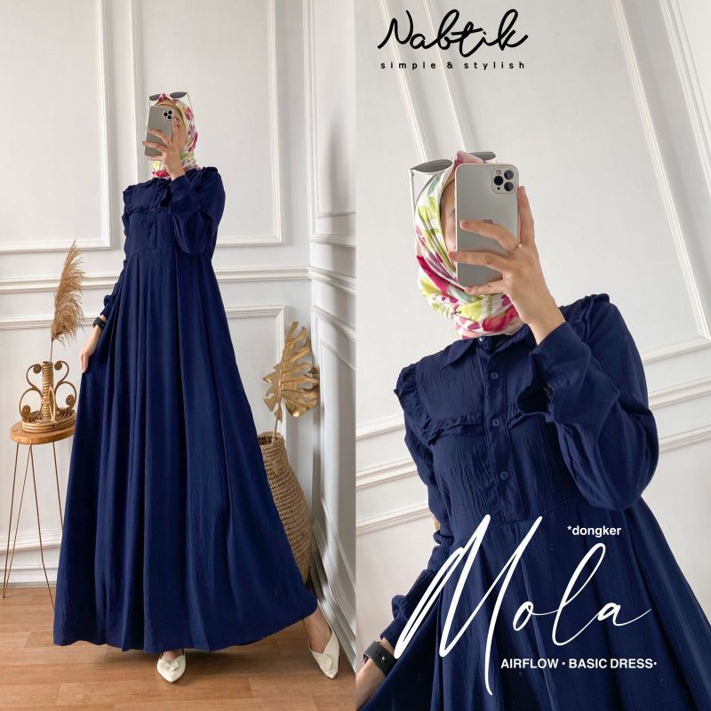 GAMIS CRINKLE MOLA DRESS MAXY GAMIS CRINKLE MURAH