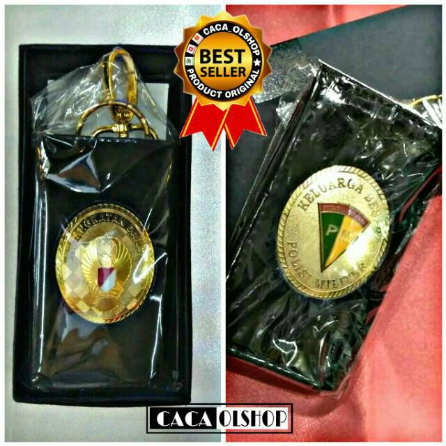 Dompet STNK Gantungan Kunci Logo PM TNI AD Kulit Lux
