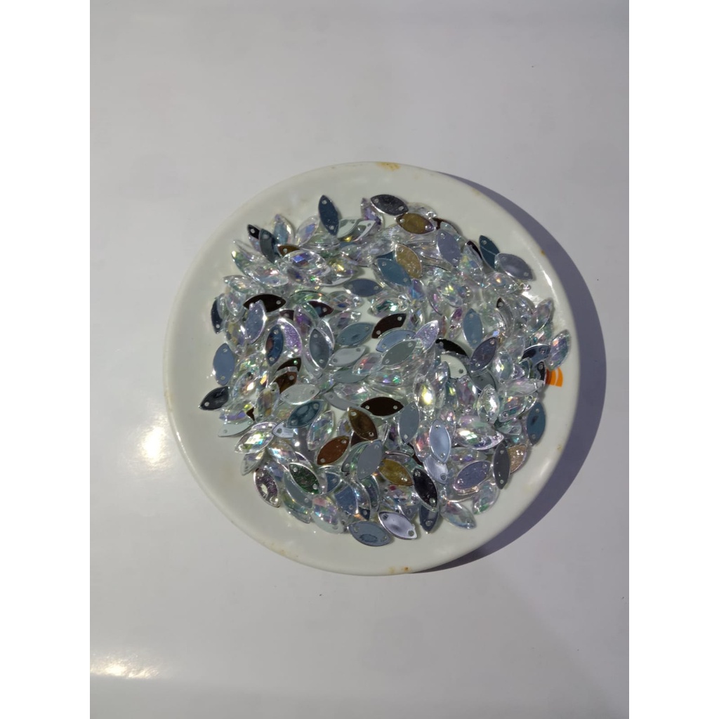 payet tetes/payet kristal/payet mata/payet sampan jahit 12pc taiwan