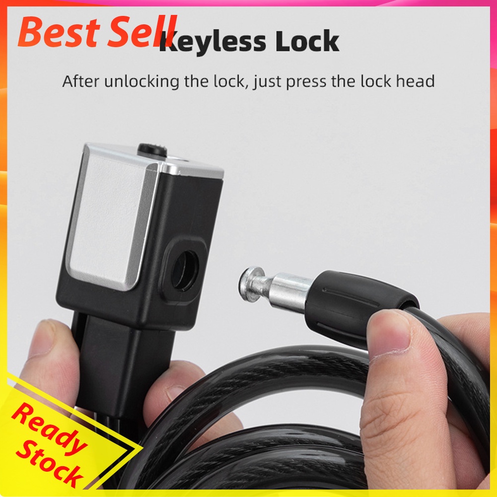 Universal Mountain Bike Cable Locks Portable Anti-Theft Security Wire Lock