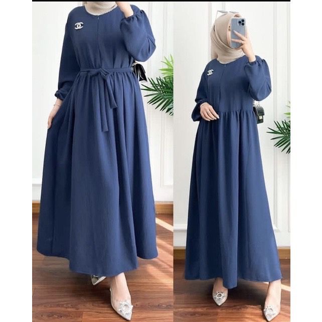 MIDI DRESS CRINGKEL / MIDI DRESS CRINKEL/ MIDI DRES / MIDI DRESS MUSLIM / MIDI DRESS CRINCLE / MIDI DRESS PUTIH /BAVINA MIDI DRESS/ MIDI DRESS JUMBO/ MIDI DRESS CRINKLE AIRFLOW JUMBO/ BAVINA MIDI DRESS