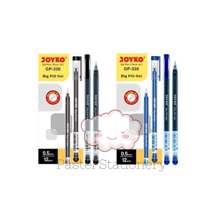 

Pulpen Gel Joyko Big Fill Gel GP-330 0.5mm - Bolpen Pena Gel 0,5mm