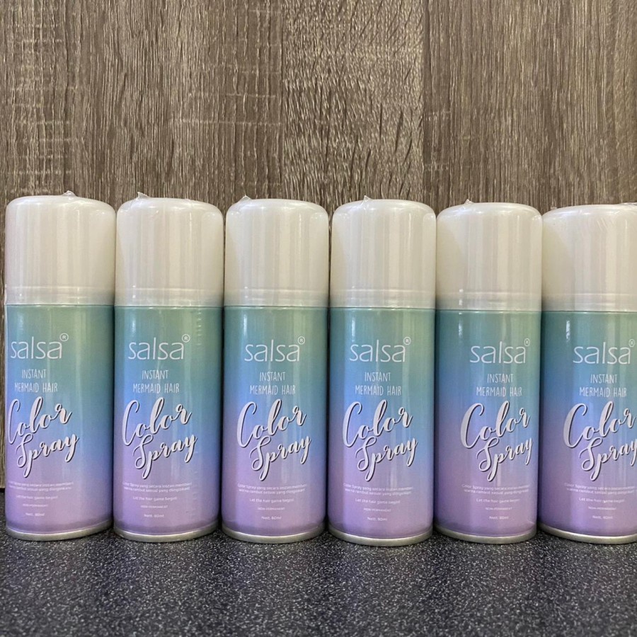 ✿ELYSABETHME✿ Salsa hair color spray mermaid temporary pewarna rambut semprot