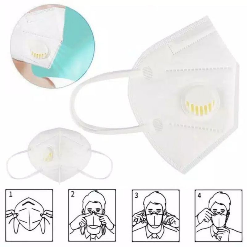 Masker KN95 RESPIRATOR 3D - Masker N95 Masker KN95 Masker FILTER KATUP