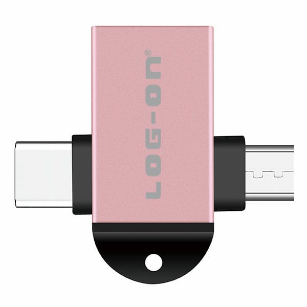 LOG ON  LO-OT09 OTG 2in1 (TYPE C &amp; MICRO) CONVERTER USB 3.0 TO MICRO AND TYPE C High Speed Transfer Data Premium Quality