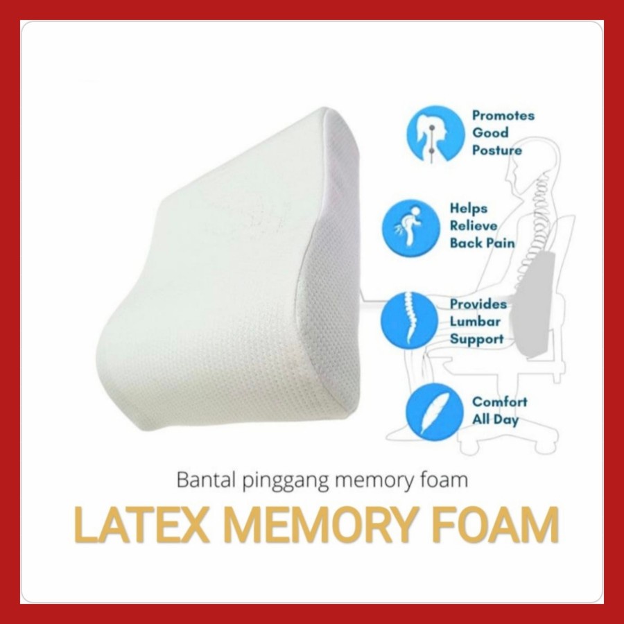 Sandaran Punggung Mobil Kursi Grade A Bahan Latex