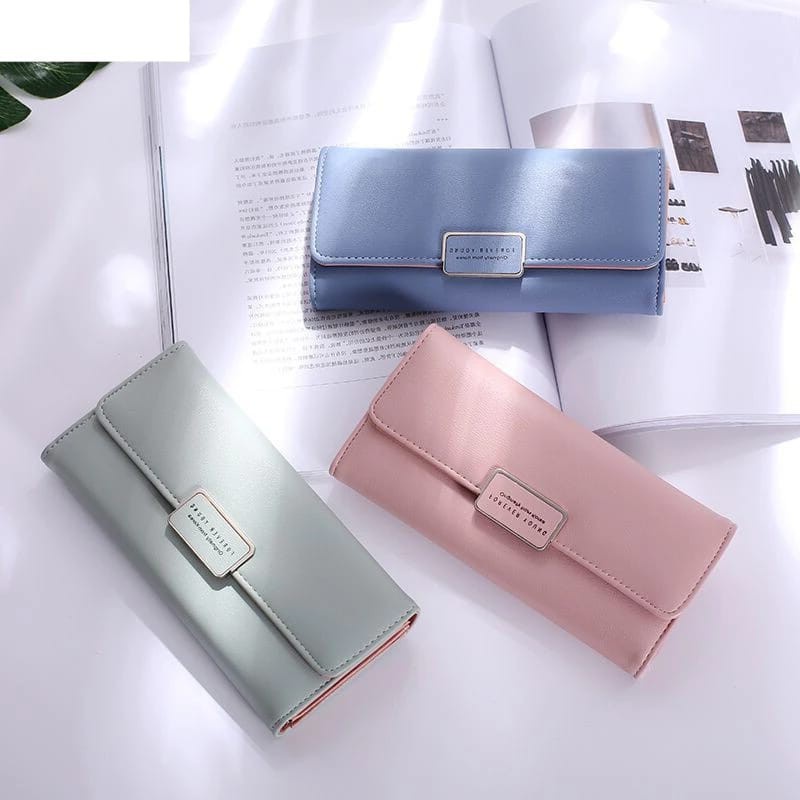 Dompet Panjang Wanita Import Korea Resleting Premium Lipat Terbaru Forever Youth Simpel Cewek Style Fashion Murah Grosir COD TOKO92