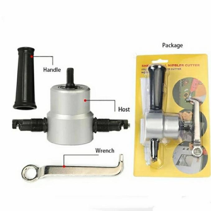 alat pemotong plat besi baja, nibbler cutter
