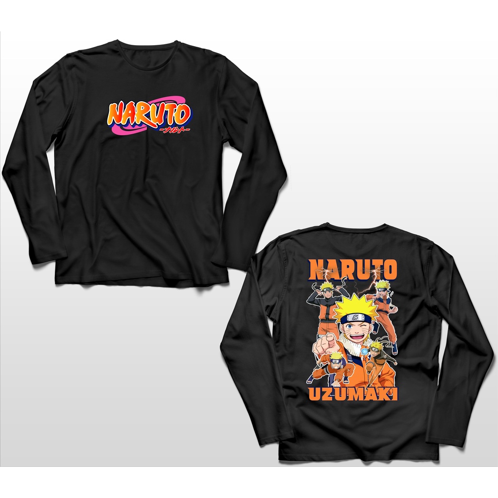 KAOS LENGAN PANJANG ANIME NARUTO UZUMAKI BIG SIZE JUMBO