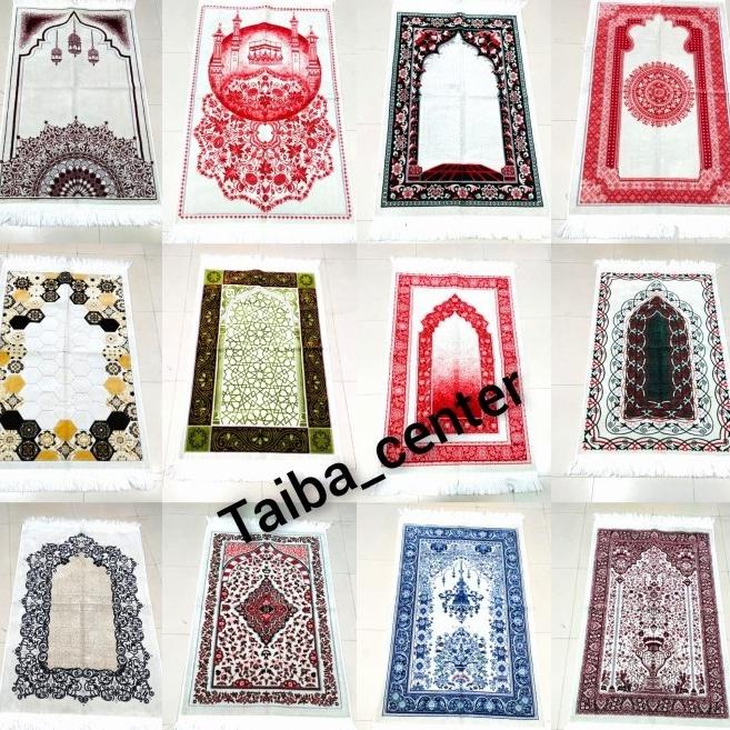 sejadah Turki safatex white bludru tebal