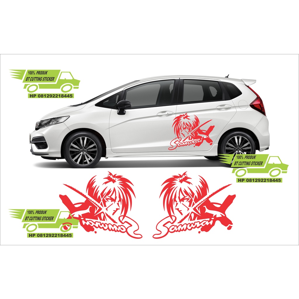 sticker samurai x / sticker mobil honda jazz / stiker samurai x / stiker mobil keren
