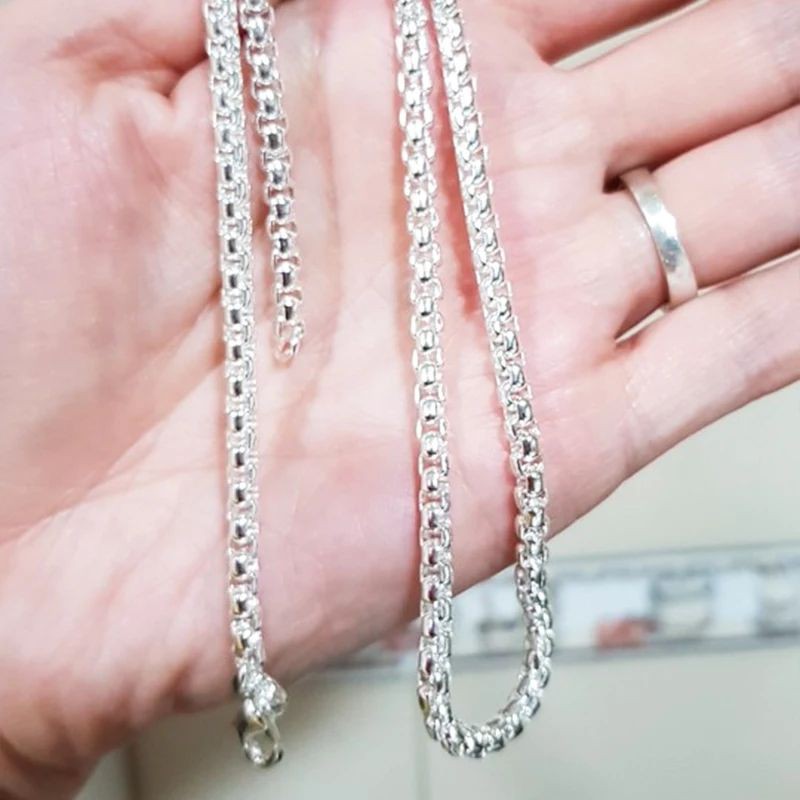 KALUNG TITANIUM HOLO SILVER STAINLESS STEEL BAGUS BERKUALITAS